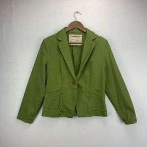 Anthropologie Cartonnier Green Kittery Jacket SZ 4